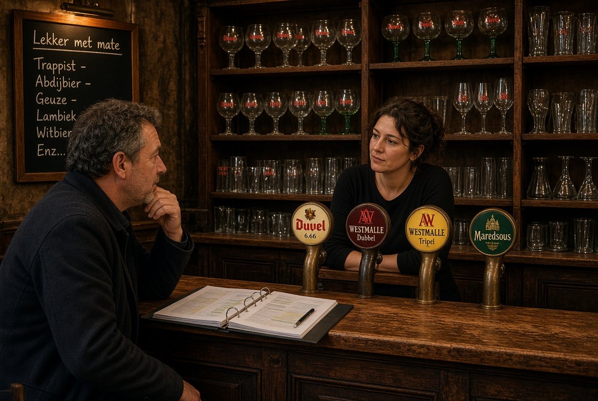 Bezoek aan een Belgisch bruin café